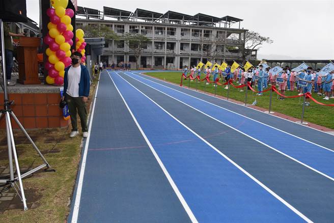 苗栗市大伦国新建跑道，18日启用。（谢明俊摄）