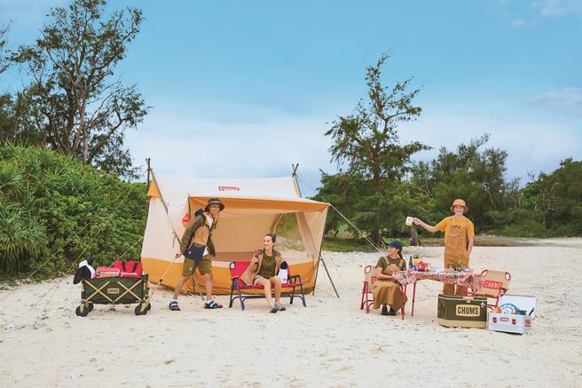 GO WILD野聚户外进驻许多露营品牌如日系露营品牌CHUMS。（GO WILD野聚户外提供）