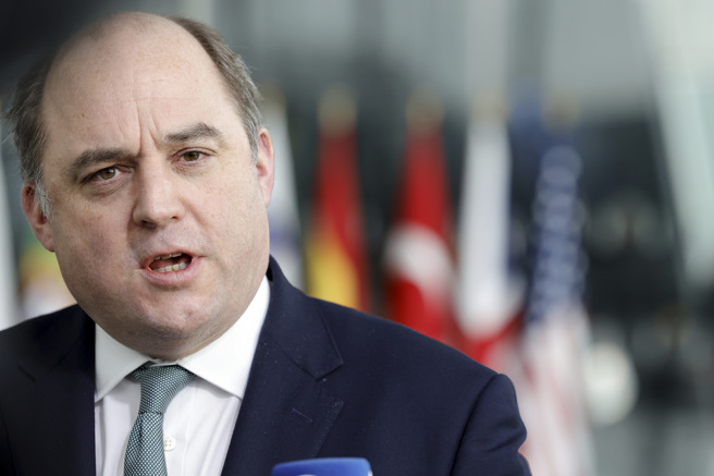 英国国防大臣华勒斯（Ben Wallace）。(图/美联社)