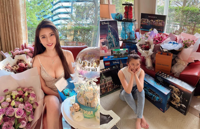 有嫩版高圆圆封号的张舒晴日前过28岁生日，性感穿搭双球快掉出。(图/ 摘自张舒晴IG)