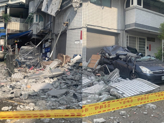 超驚悚！北市興隆路大樓外牆突倒塌 砸毀車輛急疏散住戶