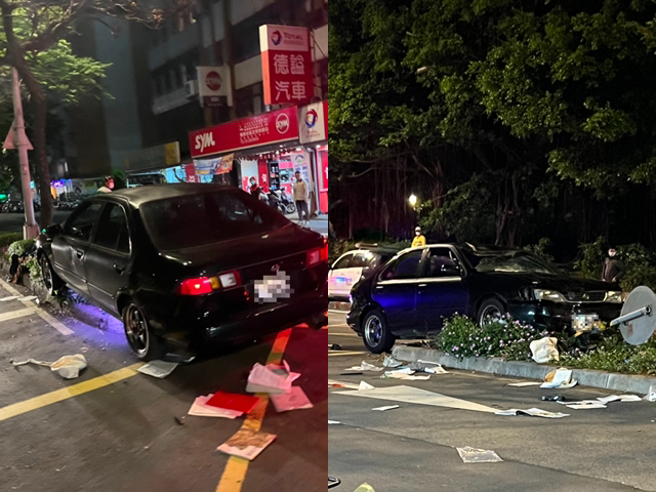 事件在當地引發討論，有民眾認出該車疑似就是近期在當地常出沒的「德東飆車王」，該車常違法飆速，住戶們都很頭痛。（翻攝照片）