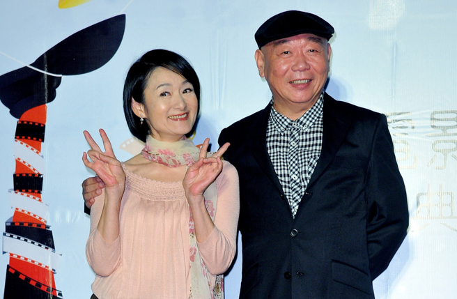 顾宝明与谭艾珍2012年参加台北电影奖。（图／中时资料照片）