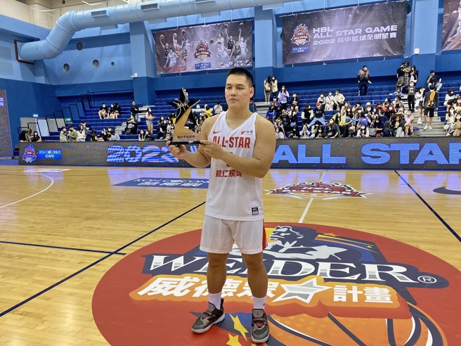 能仁家商史鲁齐拿下HBL明星赛男生组表演赛MVP。(黄及人摄)