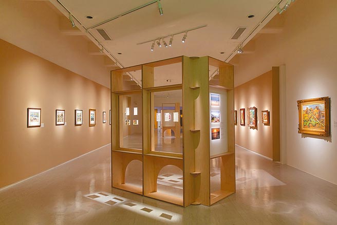 北美馆此次展出洪瑞麟晚年在美国的创作，仍可见持续追逐着人生的光。（北美馆提供）