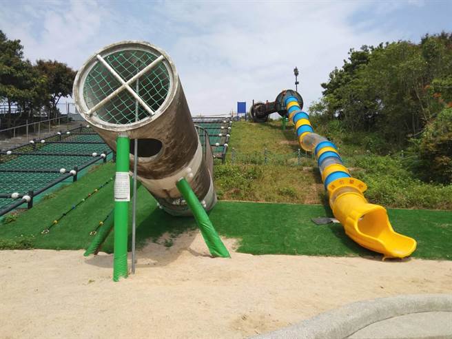 基隆市暖暖區唯一大型戶外運動公園2019年動工整修，預計4月可開放民眾遊憩。（陳彩玲攝）