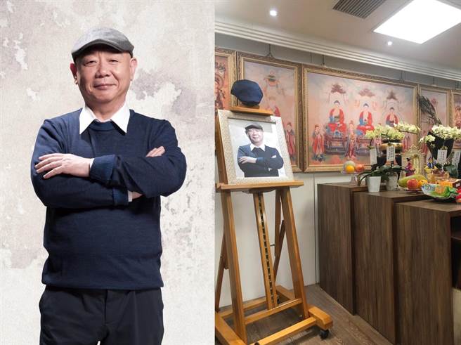 顾宝明灵堂布置曝光。（果陀剧场提供、摘自李国超脸书）