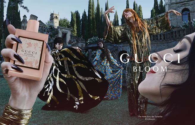 GUCCI 花悦女性淡香水形象广告。（GUCCI 提供）