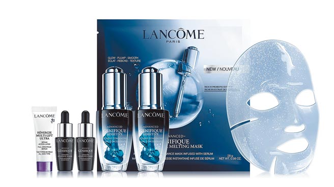 远百信义A13独家Lancome兰蔻超未来安瓶双重组，原价9036元、优惠价6000元，限量25组。（远百提供）