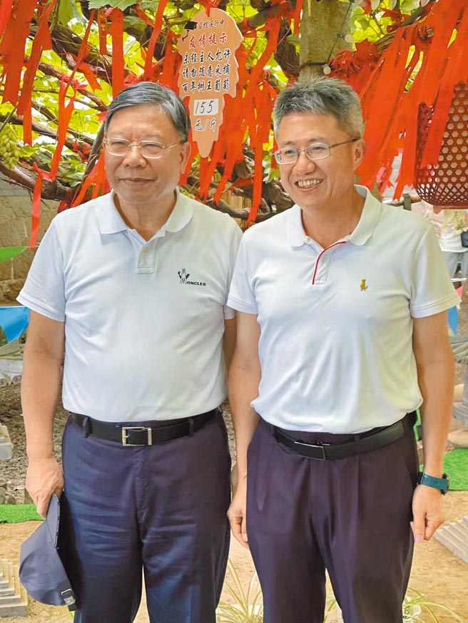 图左为臻鼎董事长沈庆芳、右为总经理李定转。图／臻鼎提供