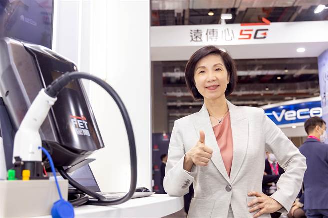 智慧城市展中，远传电信以「远传大人物、5G新高度」为主轴。图为远传总经理井琪。（远传提供）