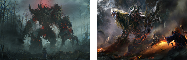 (左)《Project E》，(右)《Throne and Liberty》