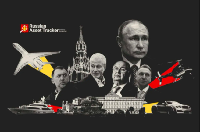 俄羅斯資產追蹤器可追蹤普丁的富豪密友財產。（圖／翻攝官網） 
