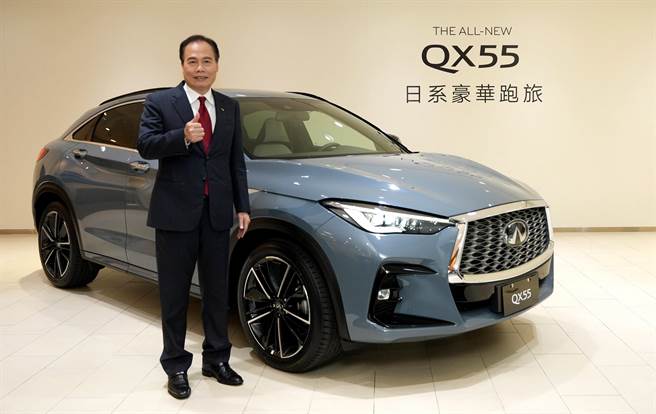 裕日車總經理蔡文榮宣布THE ALL-NEW INFINITI QX55上市。（裕日車提供）