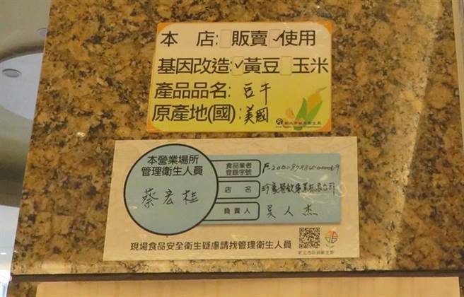 新北市卫生局去年底公告，公有市场、便利商店、大型员工餐厅、医院及百货公司美食街，应于明显处所公开负责人、管理卫生人员、食品业者登录字号及店名。（新北市卫生局提供）