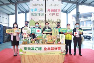 2萬顆冷凍鳳梨釋迦封櫃 運往神戶、橫濱