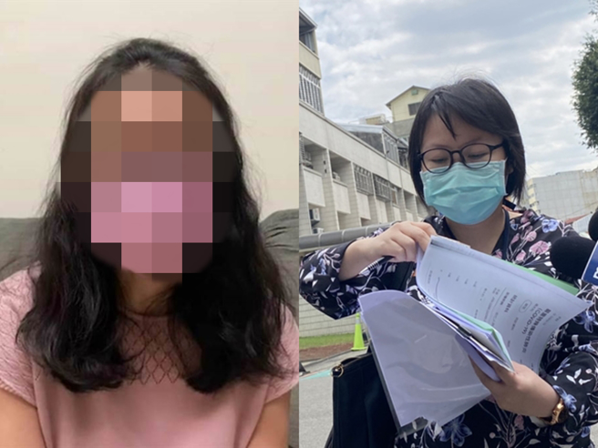 據悉16日執行官與富商準備再度執行交付，直接到空姐住家欲帶走女童，女童當時不在家而撲空，雙方目前將會在23日再進行協調。（資料照，右圖為詹姓空姐的律師）
