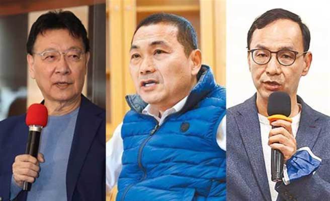 资深媒体人赵少康、新北市长侯友宜、国民党主席朱立伦。(图/资料照合成)
