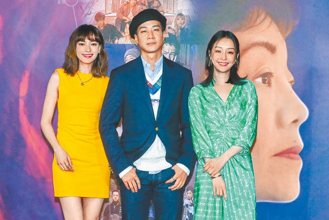 姚以缇（左起）、薛仕凌、谢欣颖昨晚出席《良辰吉时》首映会。（粘耿豪摄）