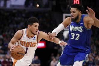 NBA》艾頓攜手戴文布克上演逆轉秀 太陽烤狼6連勝