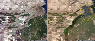 衛星發現基輔周邊出現洪泛區 「以水代兵」戰策？