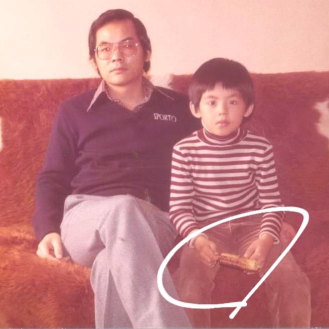 40年老照片的「玉米」早有预告怀上女儿(图／黄子佼@FB)