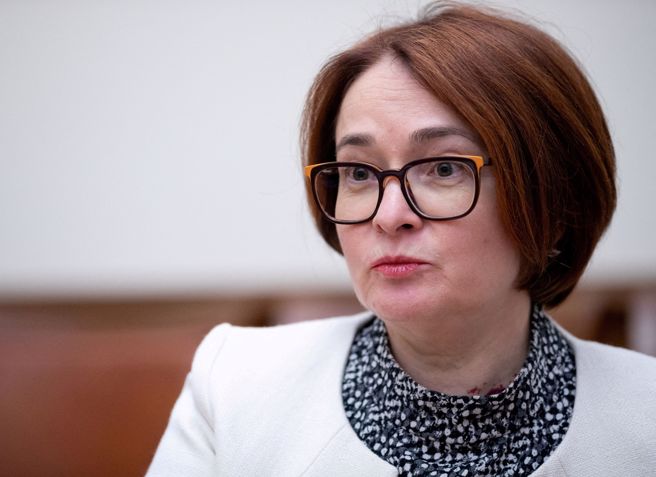 俄国中央银行总裁纳比乌林娜（Elvira Nabiullina）曾请求辞职，遭普丁拒绝。(图／路透社)