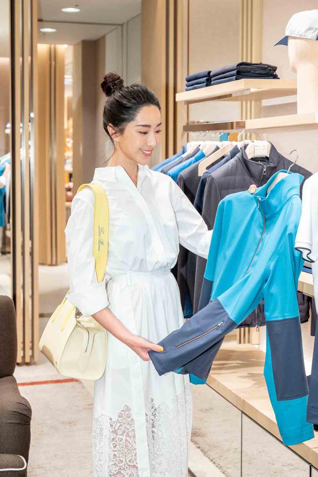 隋棠逛Loro Piana曝老公「不擅长美感」 买衣靠自己最好。（Loro Piana提供）