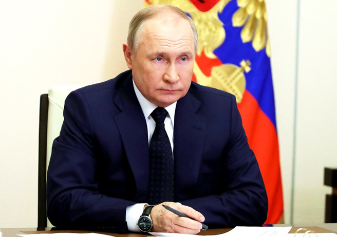 俄罗斯总统 普丁。（资料照／美联社）

