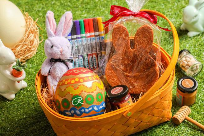 （「晶华童心月」推出好玩又好吃的「復活节礼篮」，每组1,880元。图／台北晶华酒店）