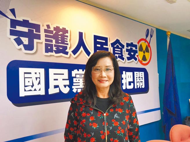 北市议会国民党团书记长秦慧珠。（杨亚璇摄）