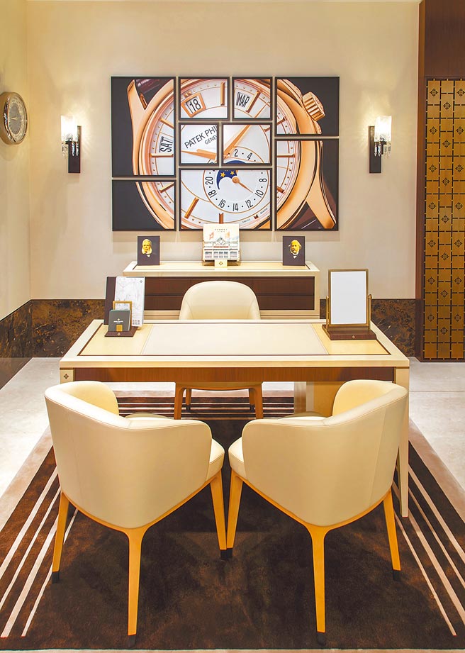 台中时美斋的百达翡丽形象店，处处可见品牌的DNA。（Patek Philippe提供）