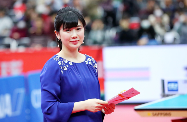 福原爱去年宣布离婚后便和横滨男开始交往。（图／达志影像）