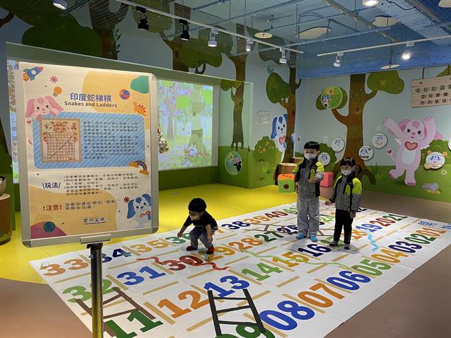 古老的印度童玩「蛇梯棋」，新奇又有趣。（图由世界宗教博物馆提供）