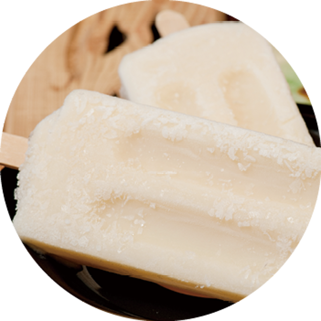 特色冰品豆腐乳冰棒，推荐必嚐。( 欣绿农园提供)
