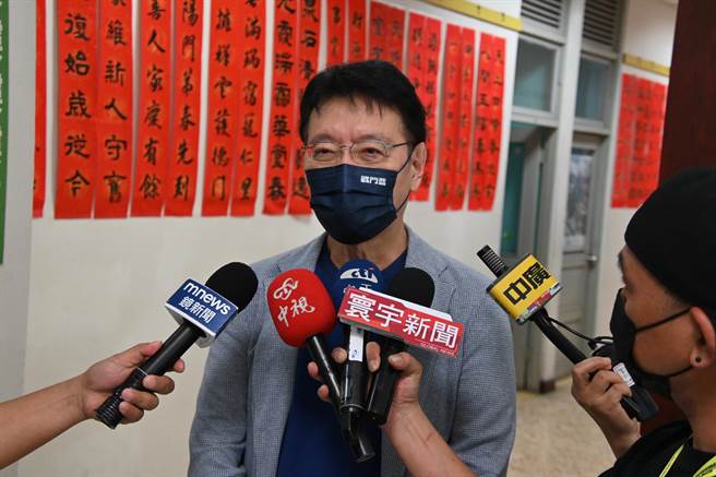 中廣董事長趙少康。（讀者提供／張妍溱台中傳真）