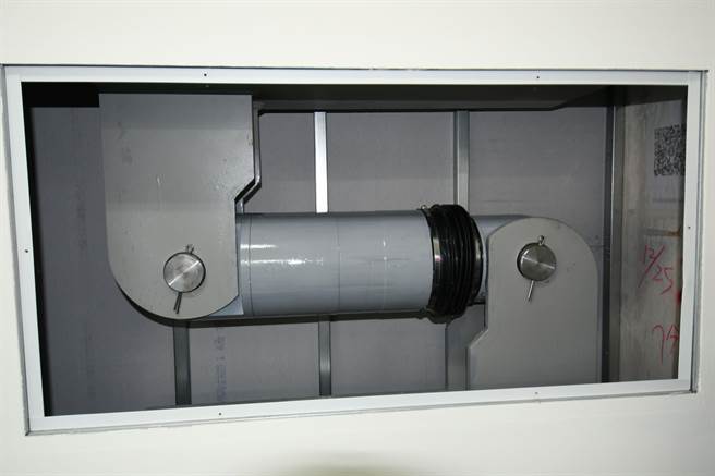 加强民权市场防震功能的阻尼器工程（中）也提前完工有关市场补强工程全部竣工。（吴敏菁摄）