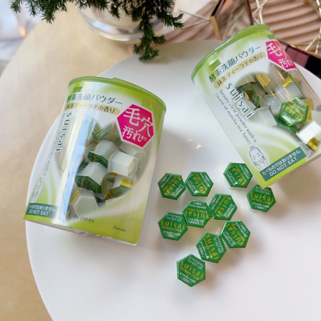 suisai净透酵素粉N抹茶那提香。（邱映慈摄）