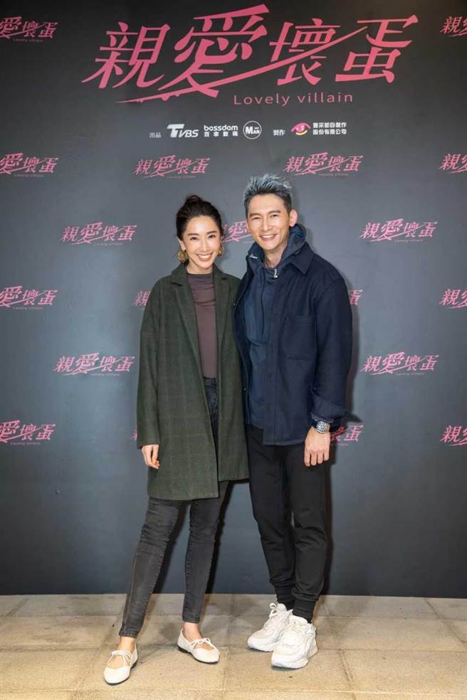 隋棠（左）与温升豪第4次合作，希望她下次接演外遇角色。（TVBS提供）