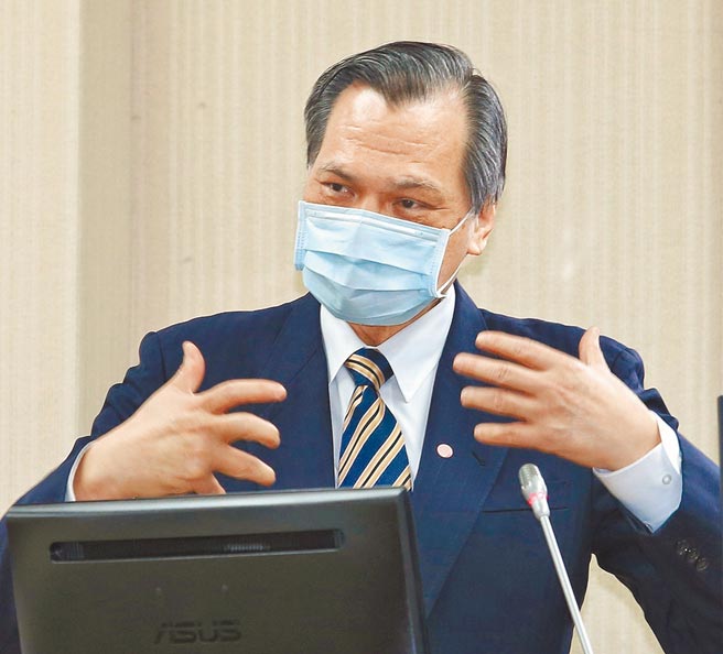 图为国安局长陈明通。（王英豪摄）