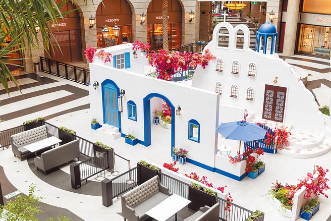 BELLAVITA宝丽广塲，春季希腊花园主题即起至5月8日浪漫登场。（BELLAVITA提供）