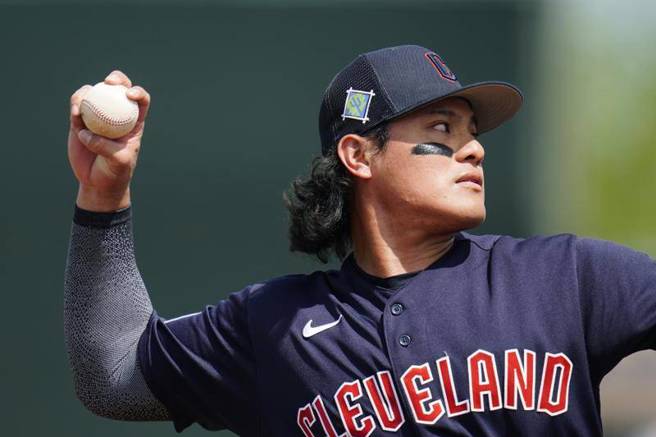 守護者隊三壘手張育成。（美聯社）