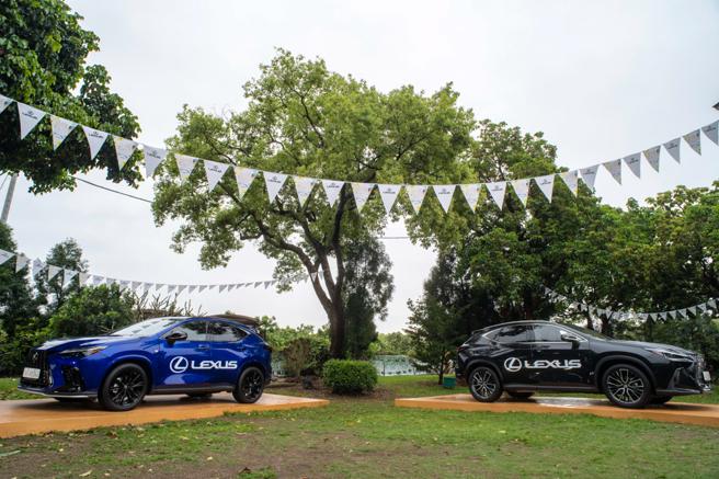 Lexus Glamping春游野营展示最新款的NX系列。（陈大任摄）