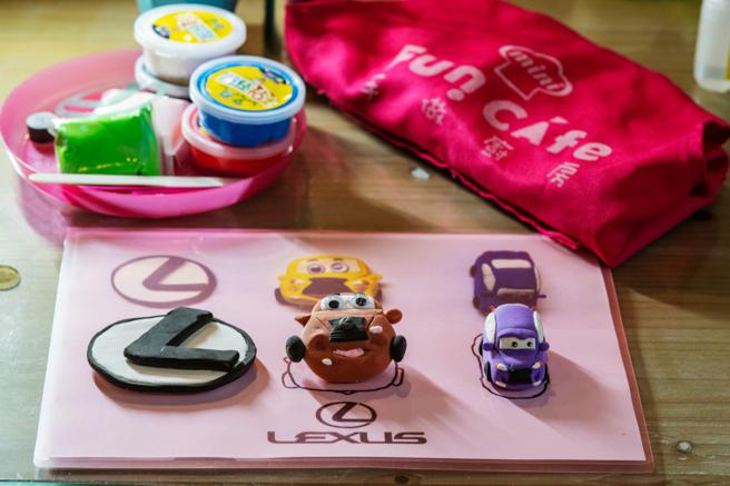Lexus Glamping春游野营亲子手作黏土体验。（陈大任摄）