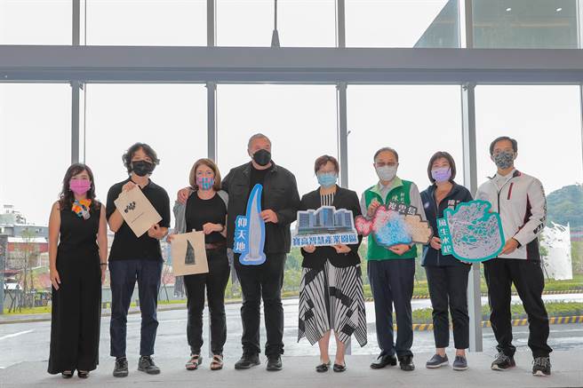 新北市新店宝高智慧产业园区之美，再添景观亮点。（经发局提供）