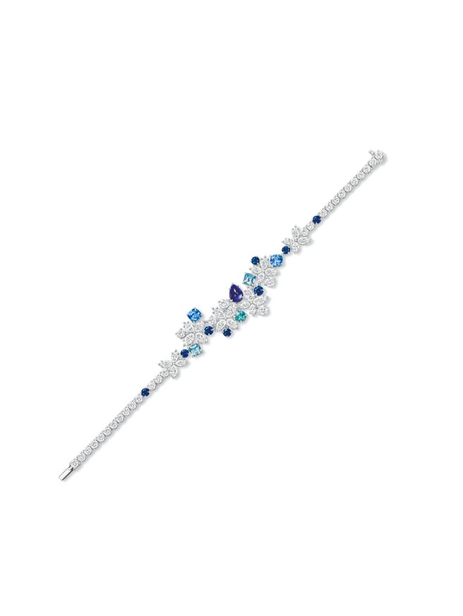 海瑞温斯顿Marvelous Creations顶级珠宝系列的 Purple Marquesa手炼。（Harry Winston提供）