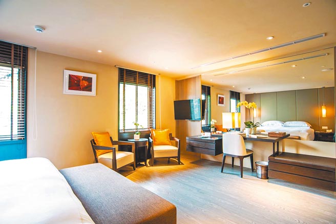 大地酒店枫林客房。（大地酒店提供）