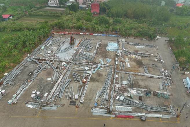 三峡添福破坏农地大型铁皮屋违建，业主自拆后照片。（新北市工务局提供）