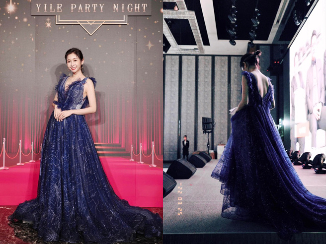 Albee的礼服完美展露她的好身材。（图／IG@Albee）