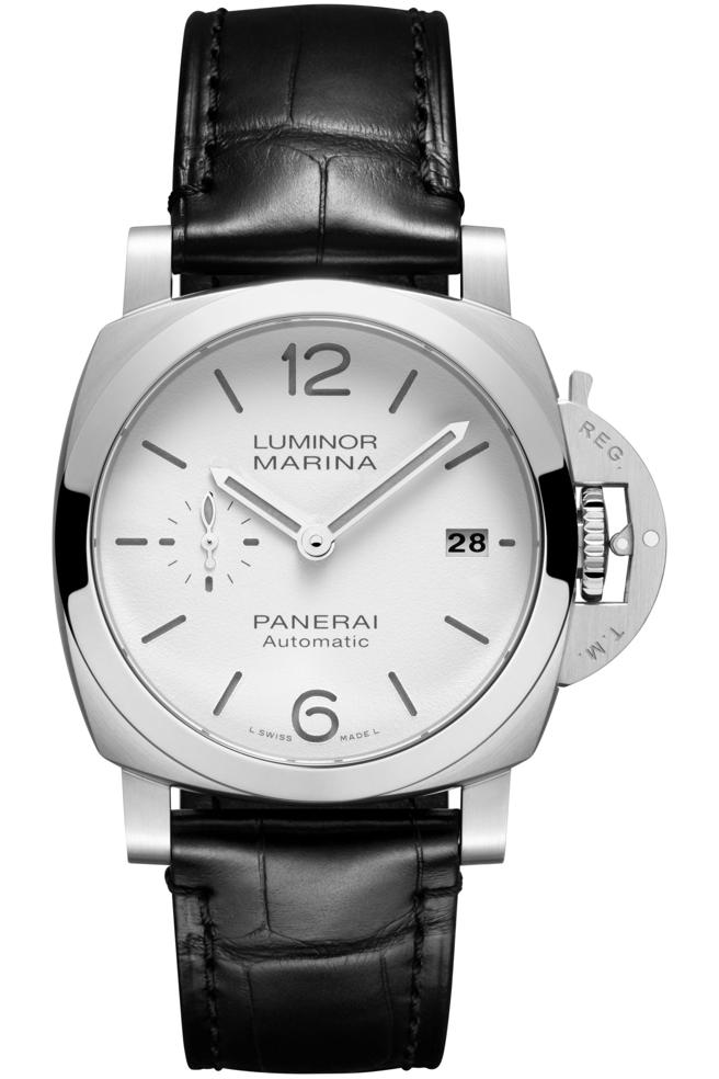 沛納海Luminor Marina Quaranta精鋼腕表，40mm，21萬7000元。（PANERAI提供）